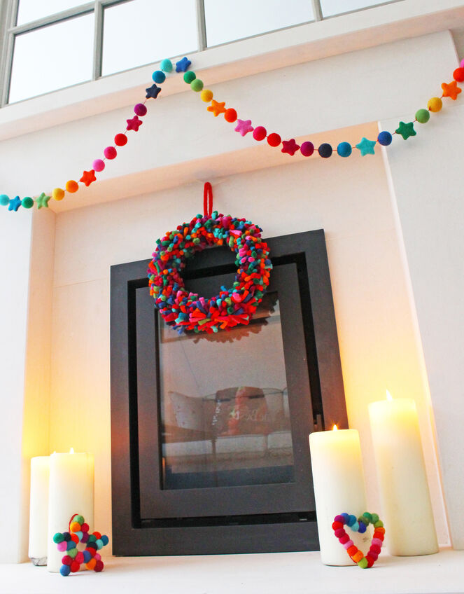 Fiona Walker Rainbow Star Garland, , large