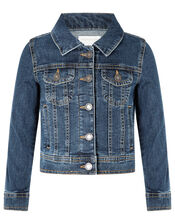 Dina Denim Jacket, Blue (DARK BLUE), large