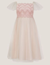 Francesca Lace Tulle Party Dress, Pink (PINK), large