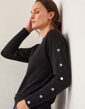 Bria Batwing Sweater, Black (BLACK), large