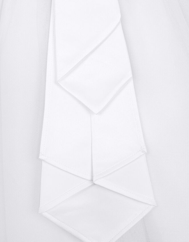 Tulle Bridesmaid Dress, White (WHITE), large