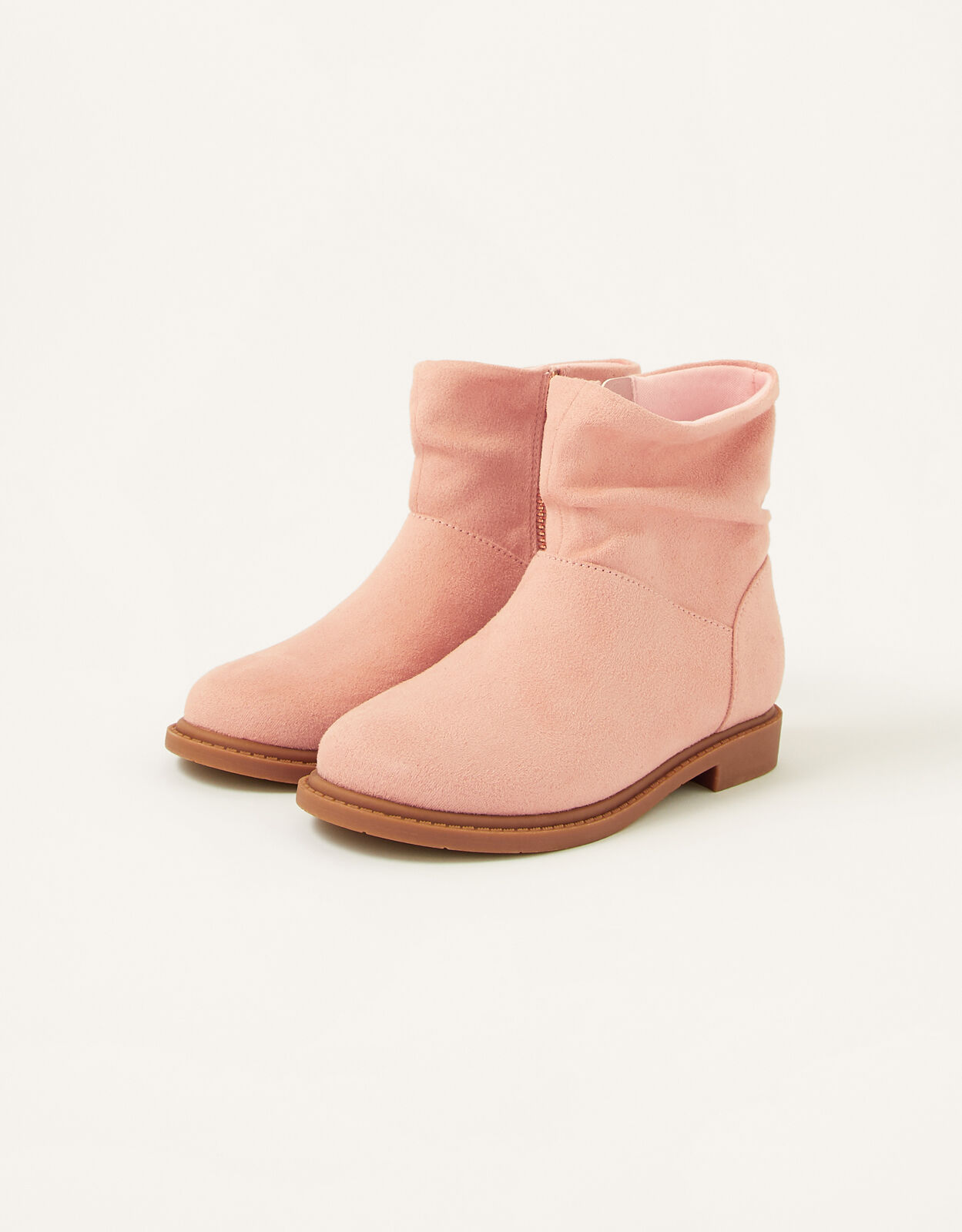 Slouch Suedette Boots Pink