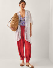 Effy Embroidered Beach Cover Up, , large