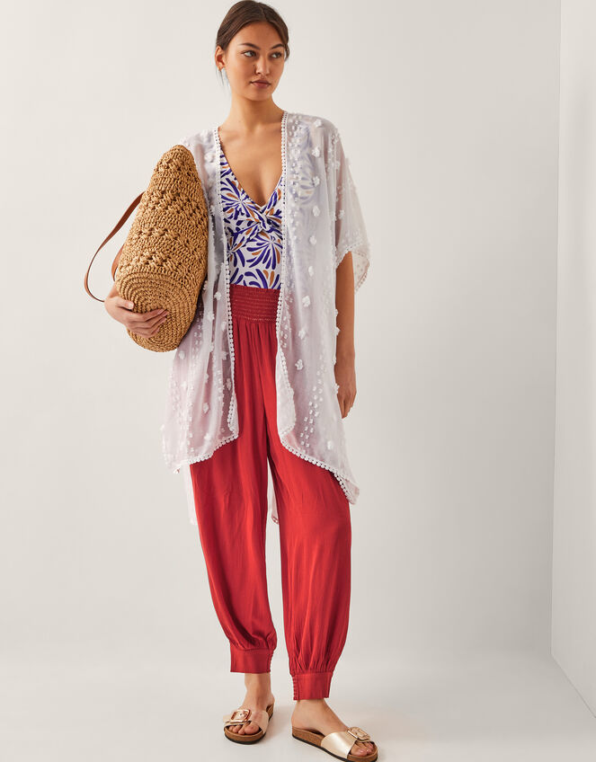 Effy Embroidered Beach Cover Up, , large