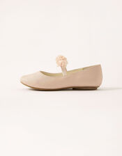 Corsage Ballerina Flats, Pink (PINK), large
