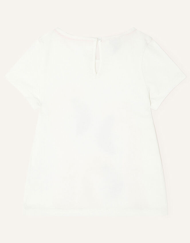 Ombre Flamingo Trio T-Shirt, Ivory (IVORY), large