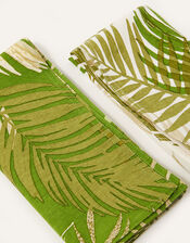 Palm Print Reusable Napkins Set of Two, , large