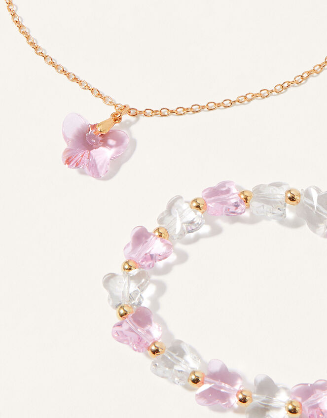 Gem Butterfly Jewellery Set, , large