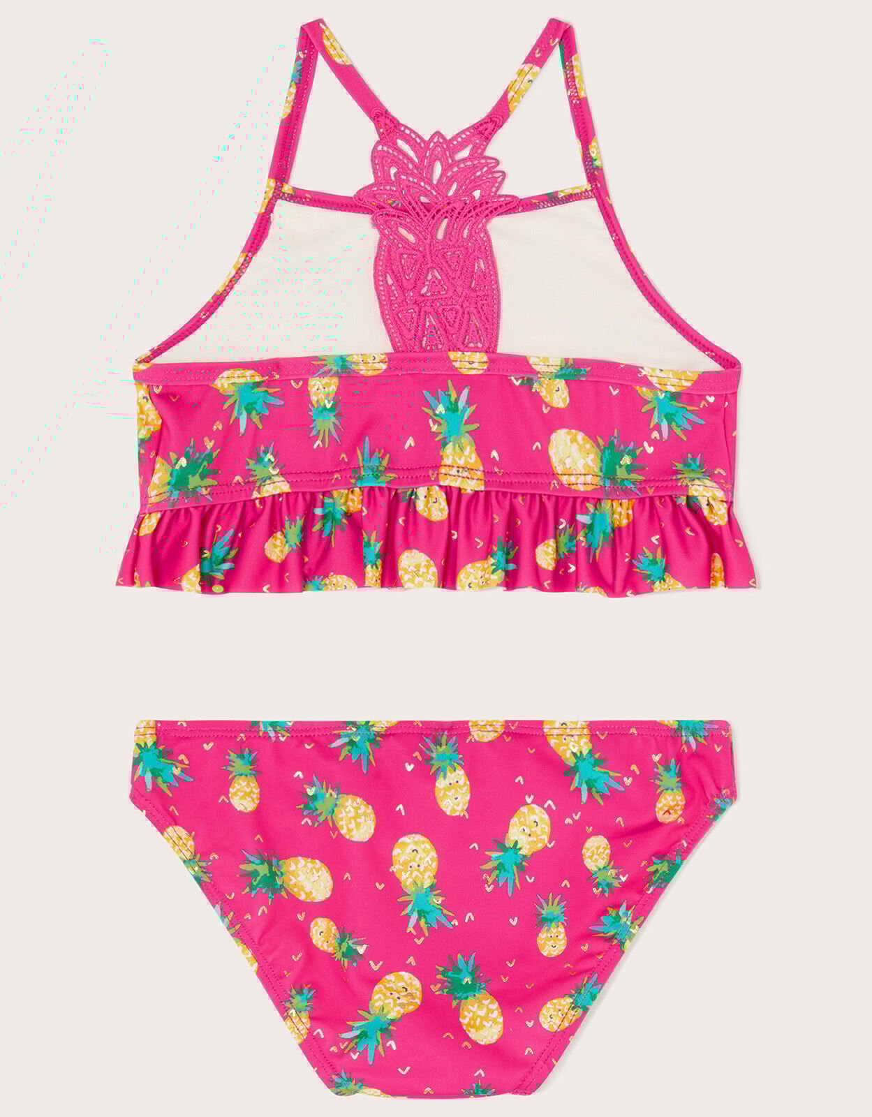 Pineapple Crochet Bikini Set Red