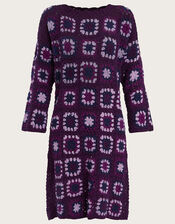 Hand Crochet Dress, Red (BERRY), large