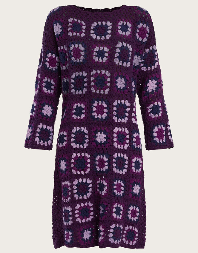 Hand Crochet Dress, Red (BERRY), large