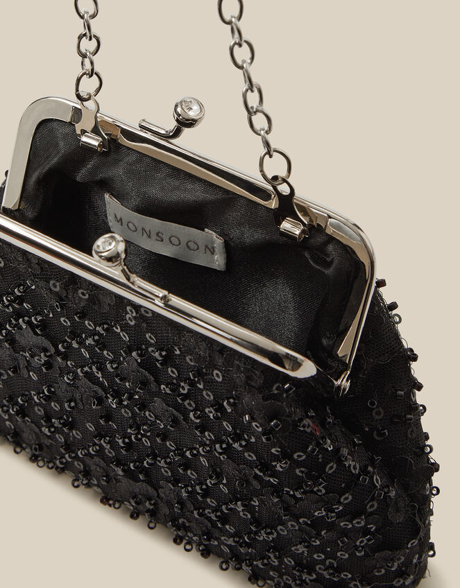Taylor Beaded Bag , Black (BLACK), large