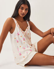 Fia Embroidered Cami Top, Ivory (IVORY), large