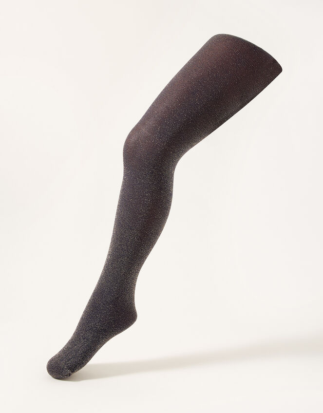 Sparkle Nylon Tights, Blue (NAVY), large