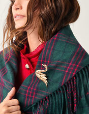 Monsoon x Sarah Corbett-Winder Swan Brooch, , large