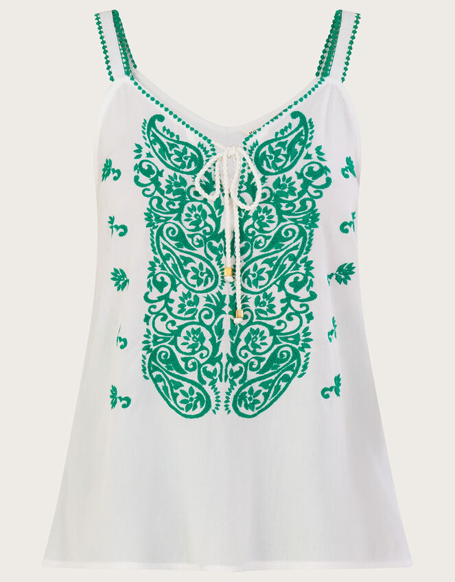 Green Camo Print Cami Top