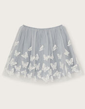 Kiara Tulle Lace Butterfly Skirt, Blue (BLUE), large