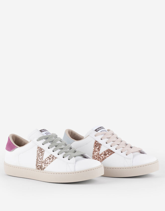 Victoria Berlin Glitter Trainers, Gold (GOLD), large