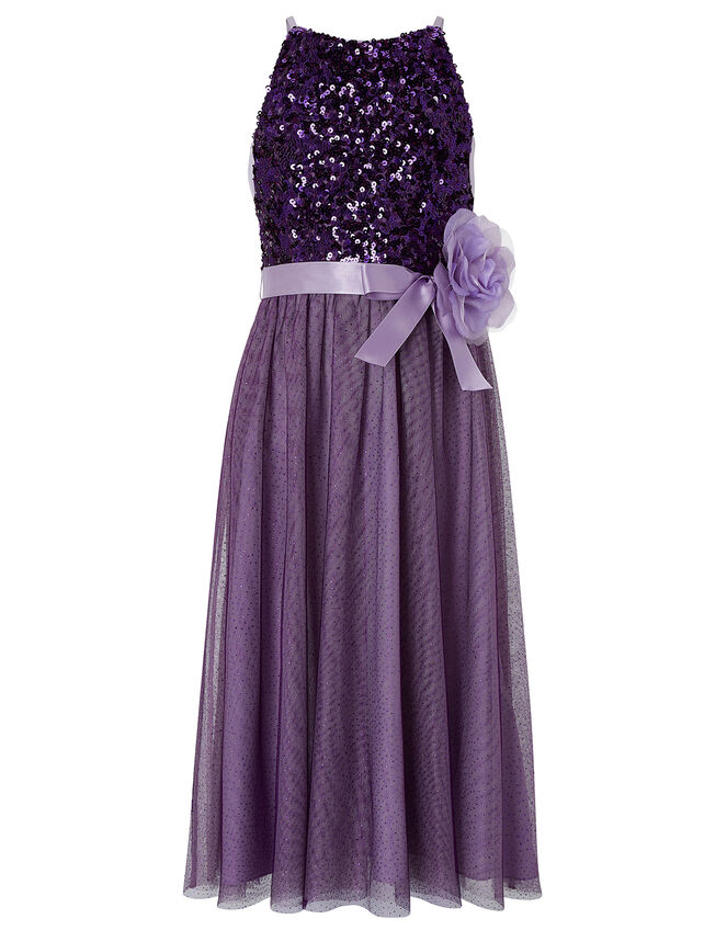 Truth Sequin Maxi Dress, Purple (PURPLE), large