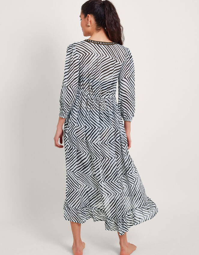 Zola Stripe Kaftan, Ivory (IVORY), large