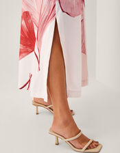 June Floral Kimono Maxi Dress, Ivory (IVORY), large