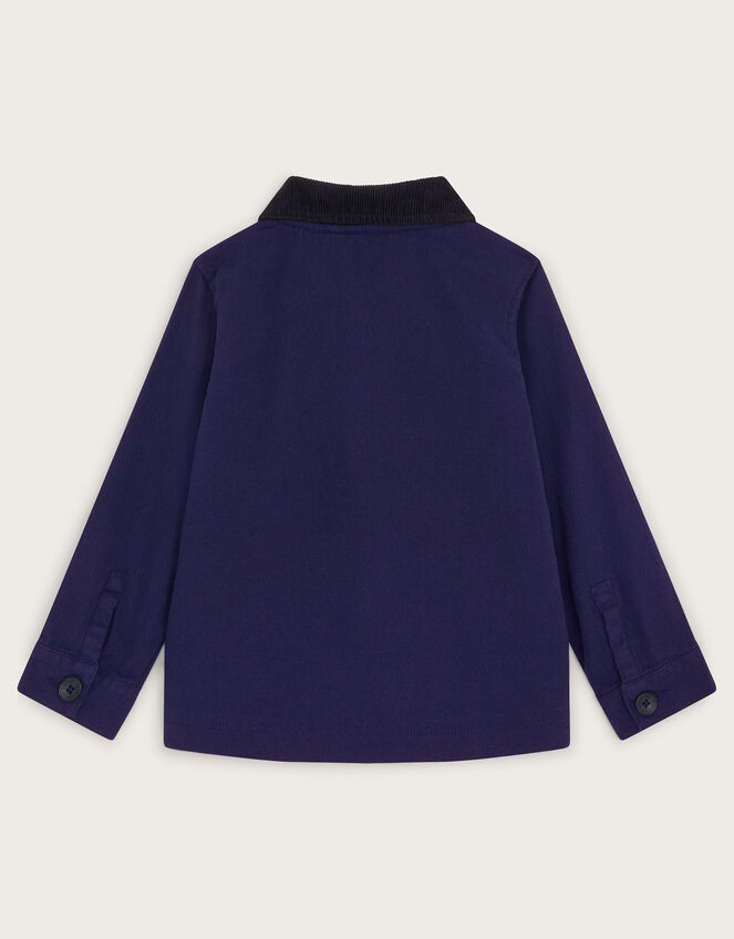 Collar Cord Jacket, Blue (BLUE), large