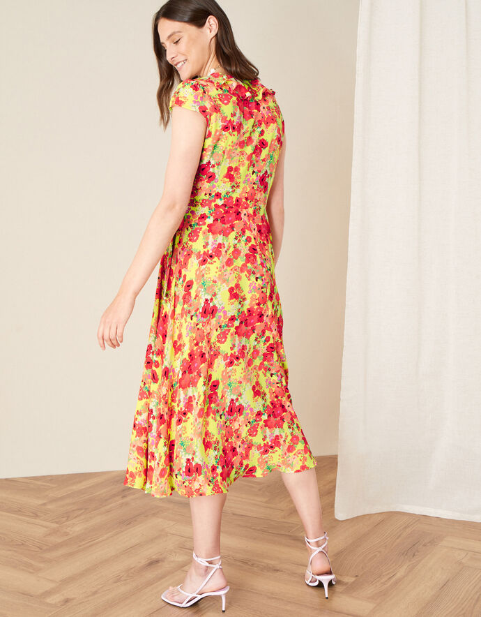 Isabel Wrap Dress Yellow