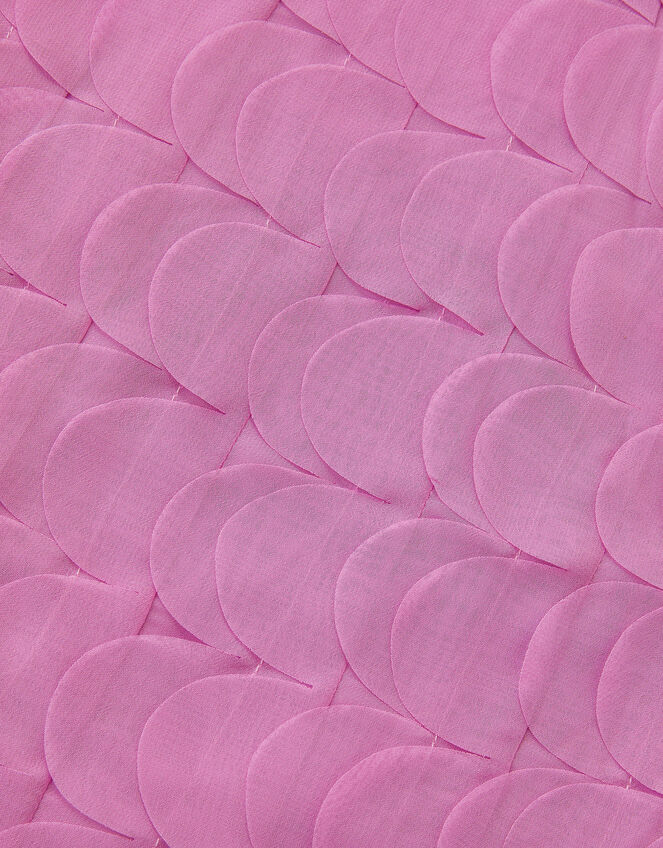 Jazzy Scallop Frill Shift Dress, Pink (MAGENTA), large