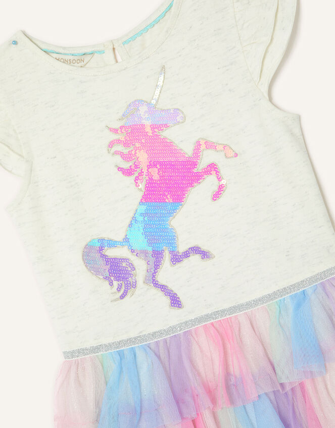 Unicorn Fluorescent Disco Dress, Ivory (IVORY), large