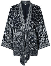 ASHOKA Rima Batik Kimono in LENZING™ ECOVERO™, Blue (NAVY), large