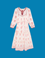 Maison Hotel Layla Print Midi Dress, Pink (PINK), large
