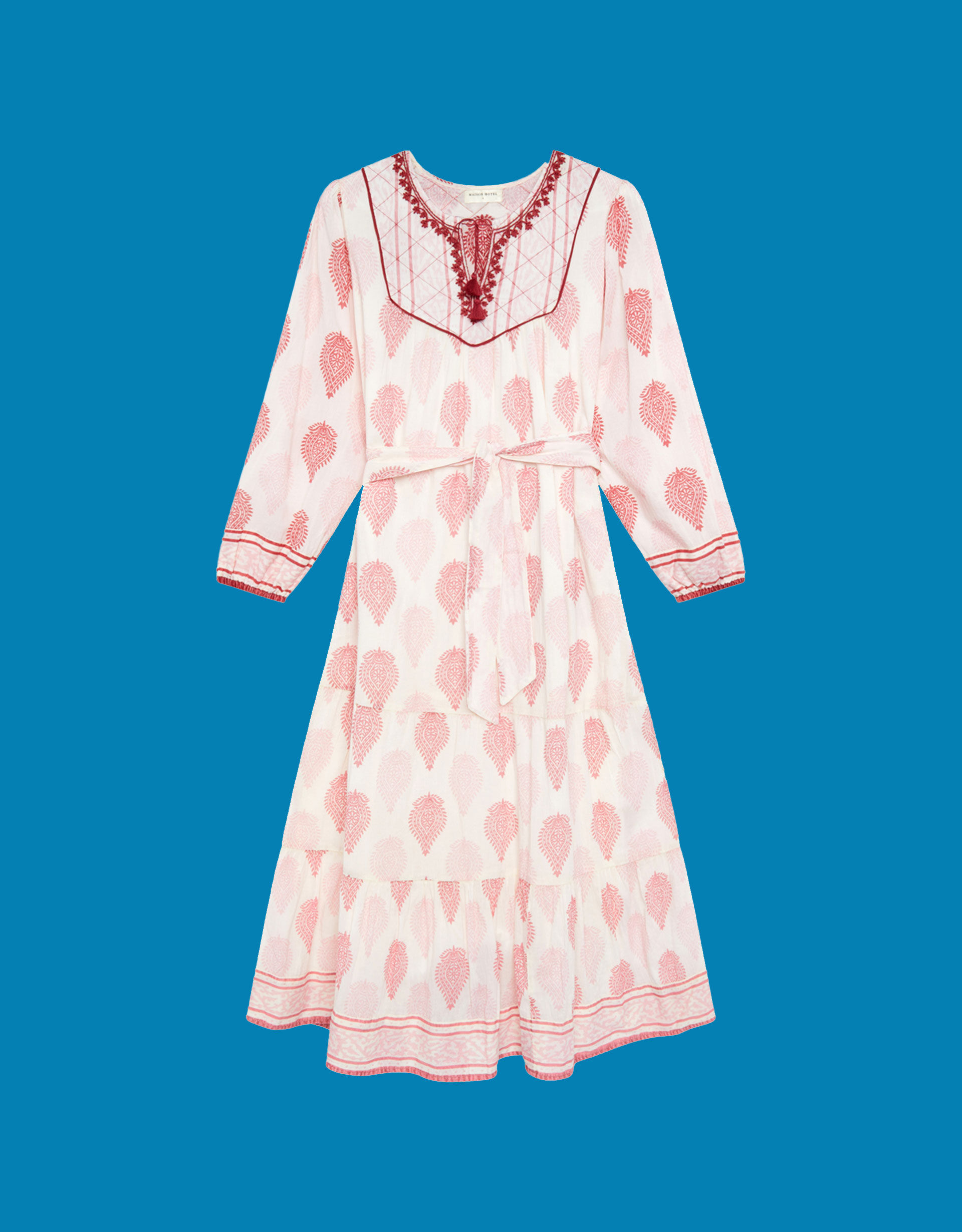 Maison Hotel Layla Print Midi Dress, Pink (PINK), large