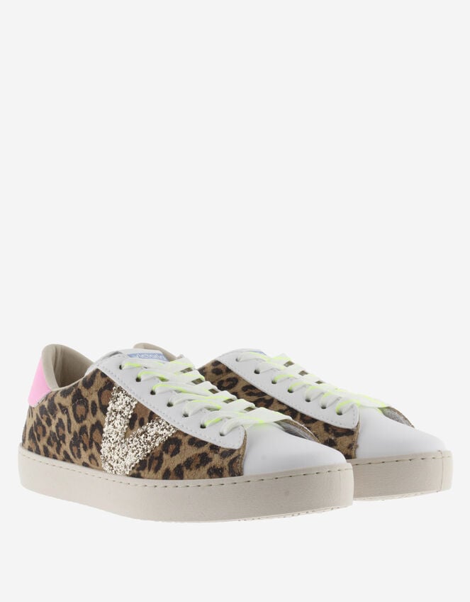 Victoria Berlin Leopard Print Trainers, Leopard (LEOPARD), large