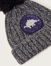 Dinosaur Badge Hat, Grey (GREY), large