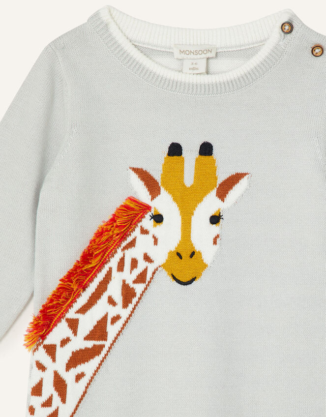 Newborn Giraffe Sleepsuit, Grey (GREY), large