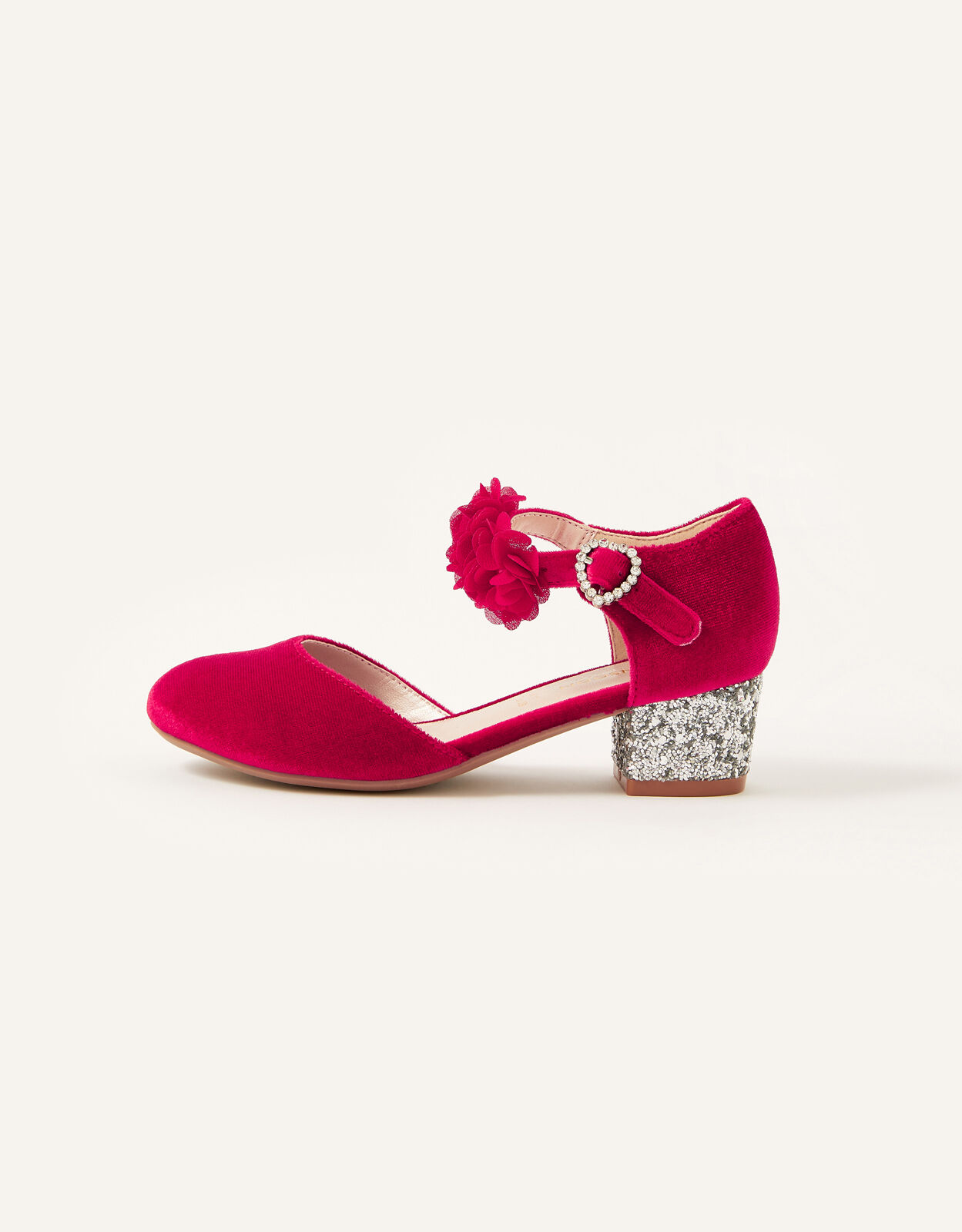 Girls red party best sale shoes