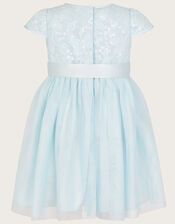 Baby Lacey Sequin Truth Dress, Blue (BLUE), large