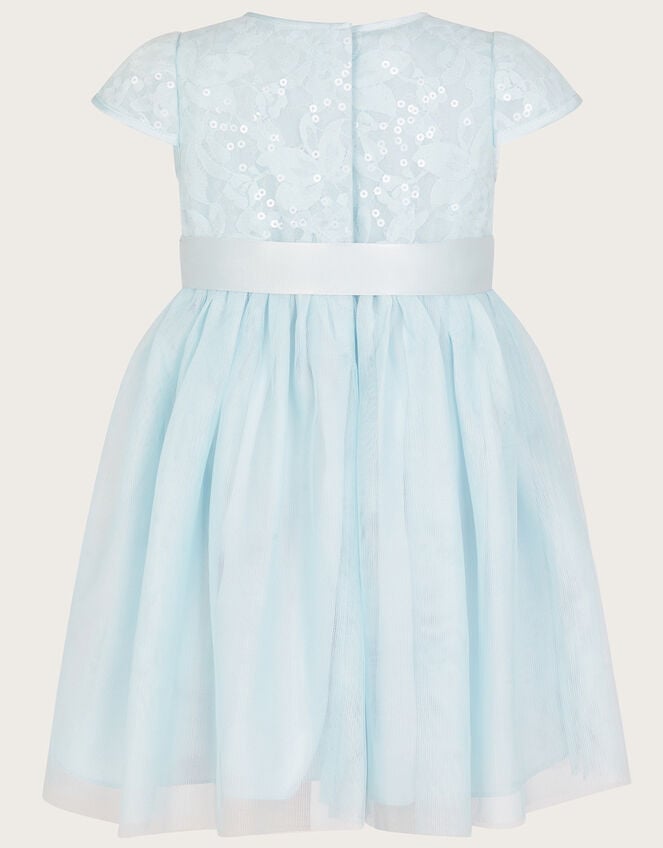 Baby Lacey Sequin Truth Dress, Blue (BLUE), large