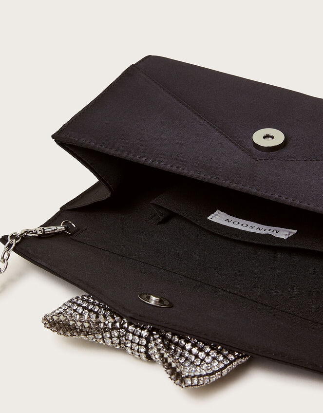 Diamante Bow Clutch, , large