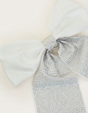 Diamante Bow Hair Clip, , large