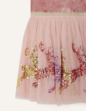 Velvet Reindeer Disco Dress , Pink (PINK), large