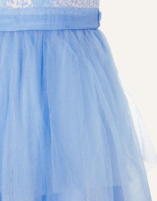 Elise Sequin Tulle Maxi Dress , Blue (BLUE), large