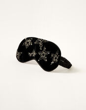 Star Embellished Velvet Eye Mask, , large