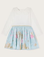Baby Fairy Scene 2-in-1 Dress, Blue (BLUE), large