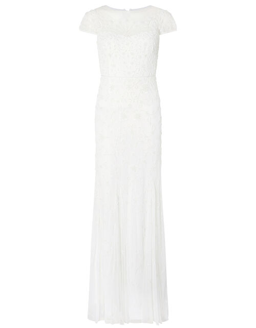 Monsoon – Sophie Beaded Floral Bridal Dress Ivory Mariage Bohème MONSOON