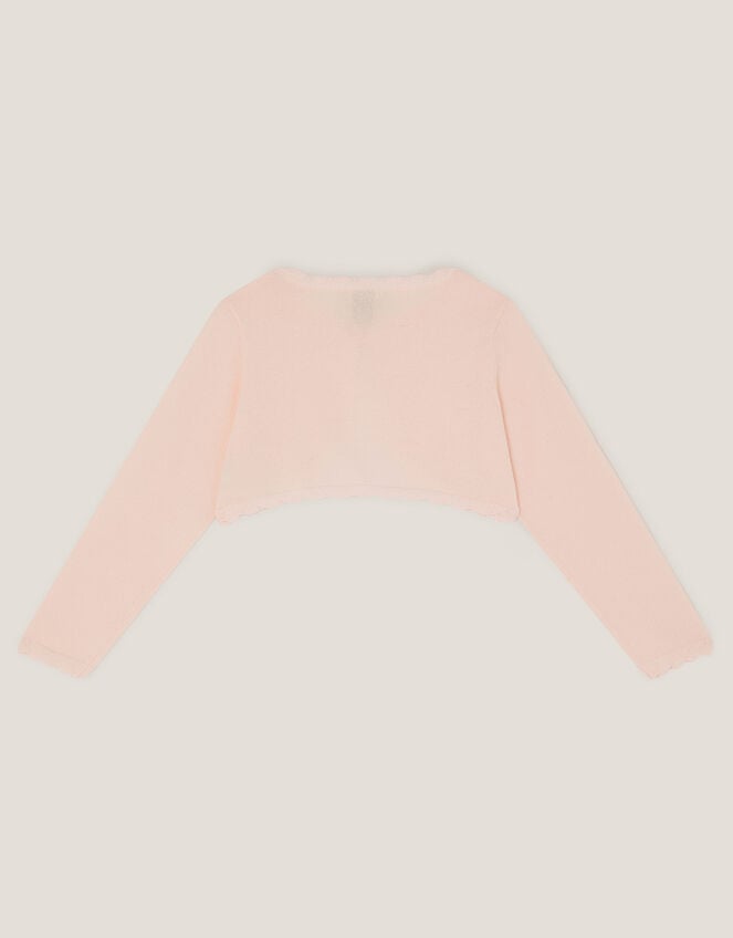 Maeve Bow Button Cardigan, Pink (PALE PINK), large