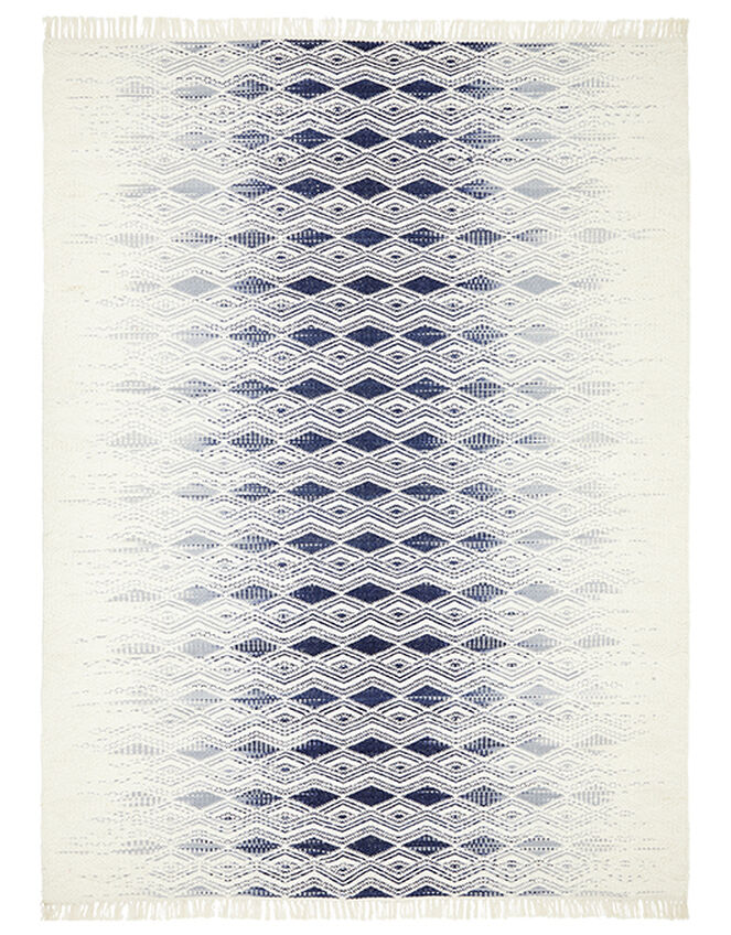 Small Geo Fade Rug in Wool Blend, Ivory (IVORY), large