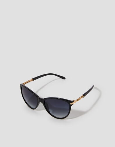 Chain Hinge Cat Eye Sunglasses, , large