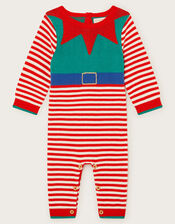 Newborn Christmas Elf Sleepsuit, Green (GREEN), large