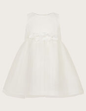 Baby Freija Lace Floral Dress, Ivory (IVORY), large